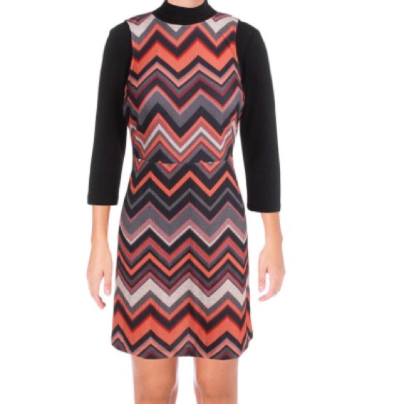 ECI Chevron Dress NWT - Picture 1 of 4